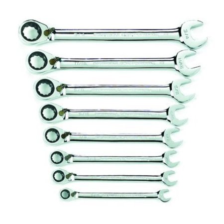 APEX TOOL GROUP WRENCH SET COMBO REV RATCH SAE 12 PT 8 GWR9533N